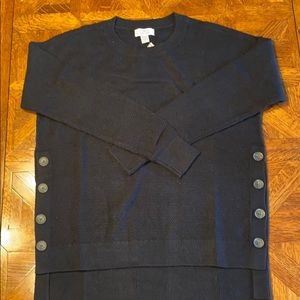 Lord and Taylor Side Button Sweater